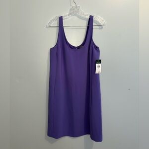 Lauren Ralph Lauren Sleeveless Light Purple Crepe Scoop-neck Above Knee Y2K 8